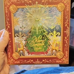 Merry Christmas Palette with Gold and Red Accents